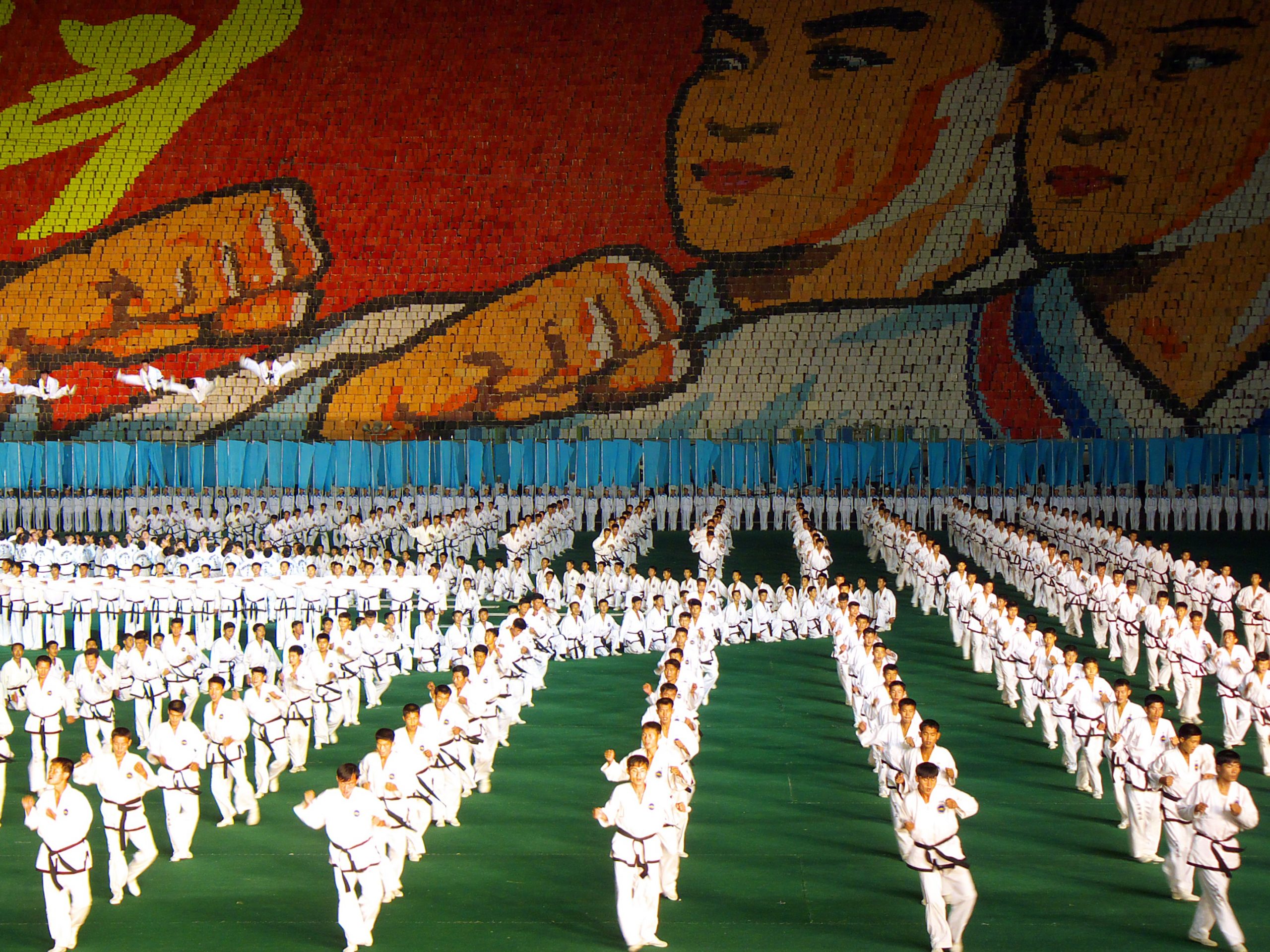 Lễ hội Arirang tái hiện lại các trận chiến của quân đội Bắc Triều Tiên