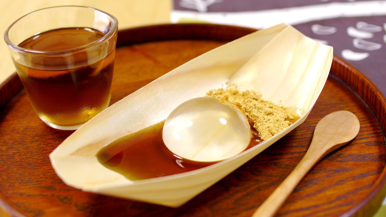 Bánh mizu shingen mochi trong veo như giọt nước
