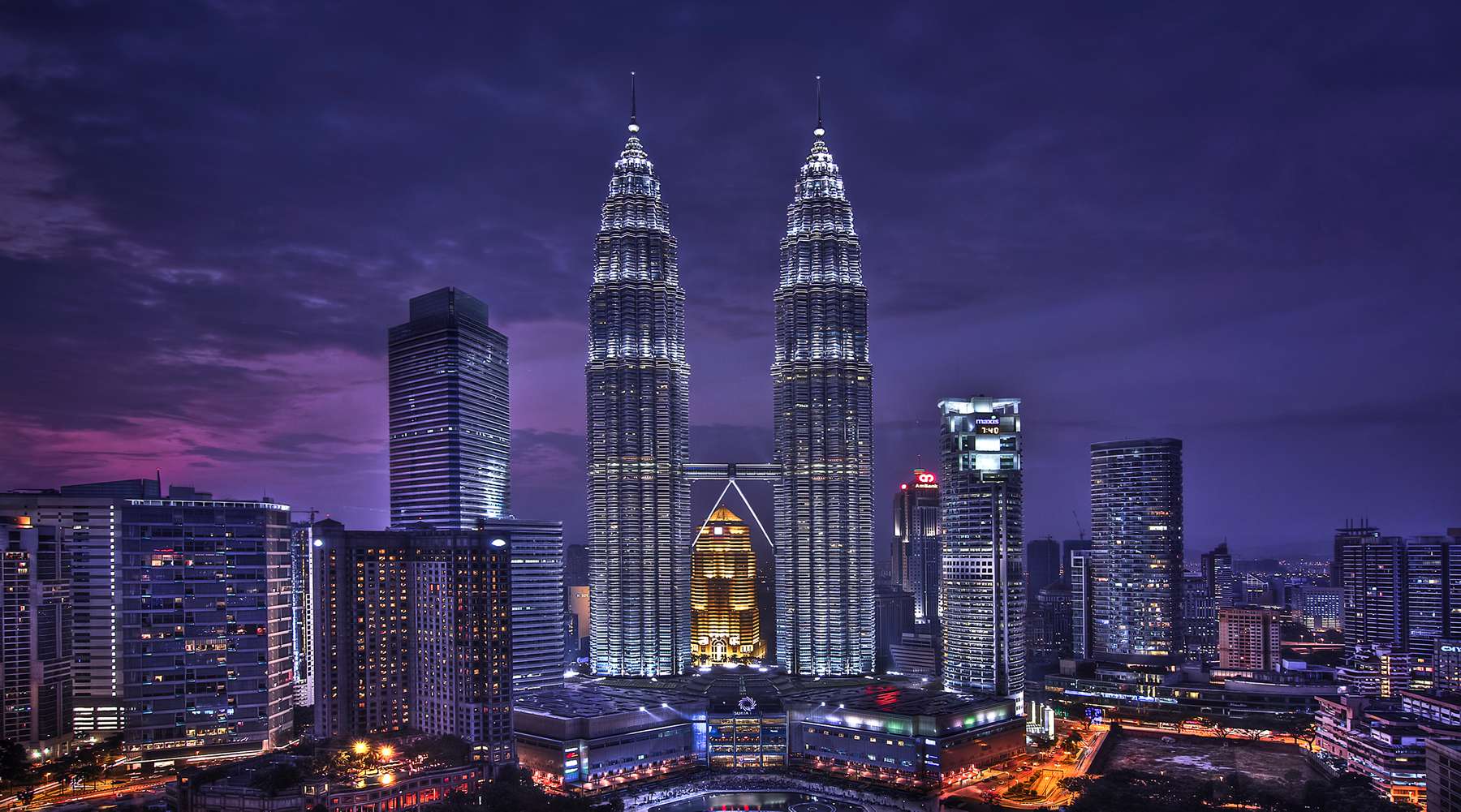 Công trình tháp đôi Petronas, Kuala Lumpur, Malaysia